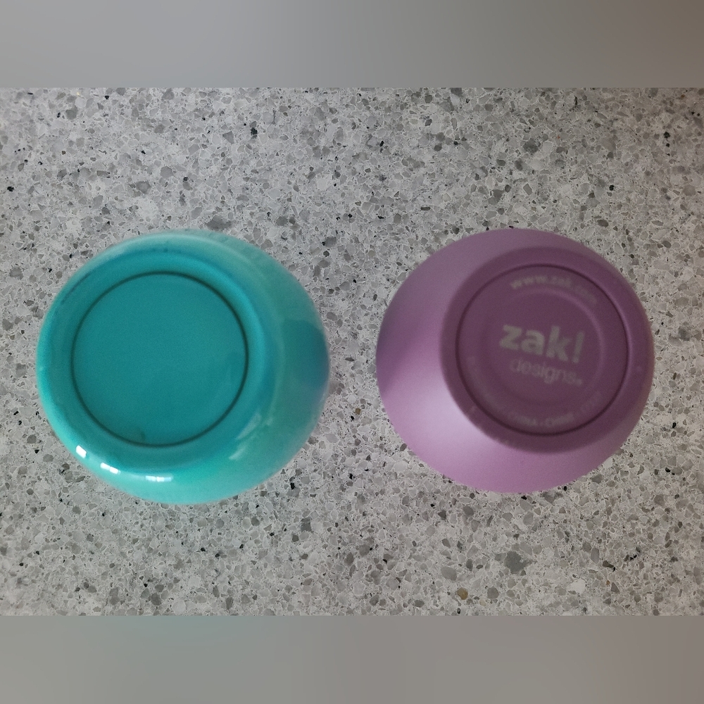 2 Tumblers - turquoise initial J & purple Zak - Picture 3 of 3